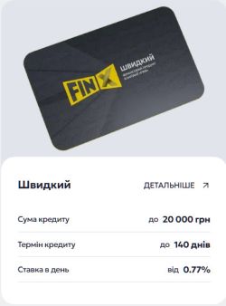 finx кредит онлайн на карту